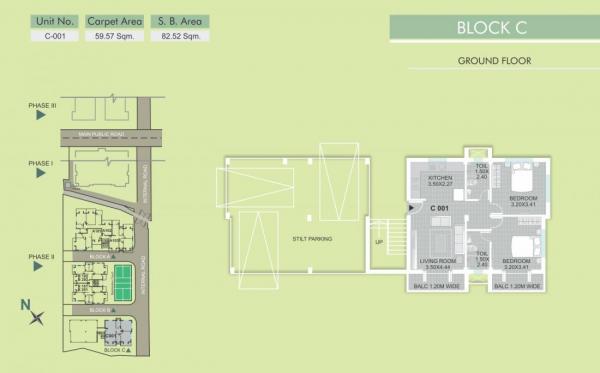 Block C - Ground floor plan