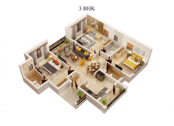 Typical 3 BHK